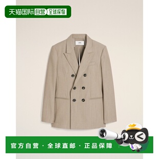 自营欧洲直邮AMI 后开衩交叉夹克