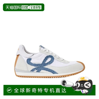 1h可退 香港直邮LOEWE 罗意威 女士 Flow Runner denim-trimmed s