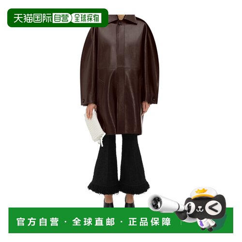 香港直邮Bottega Veneta 长袖皮大衣 810798V4KM0