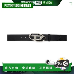 1h可退 香港直邮Diesel 迪赛 男士 黑色 B-1dr 腰带 X10133P6364