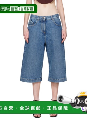 香港直邮The Attico 女士 蓝色 Washed 牛仔短裤 251WCQ00012DDD0