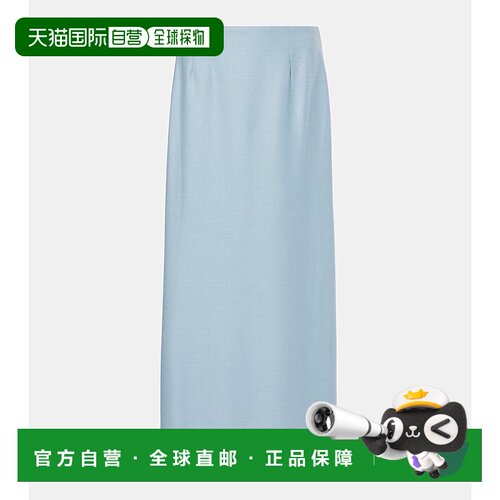1h可退 香港直邮Gabriela Hearst 女士 Defina 真丝羊毛中长半身