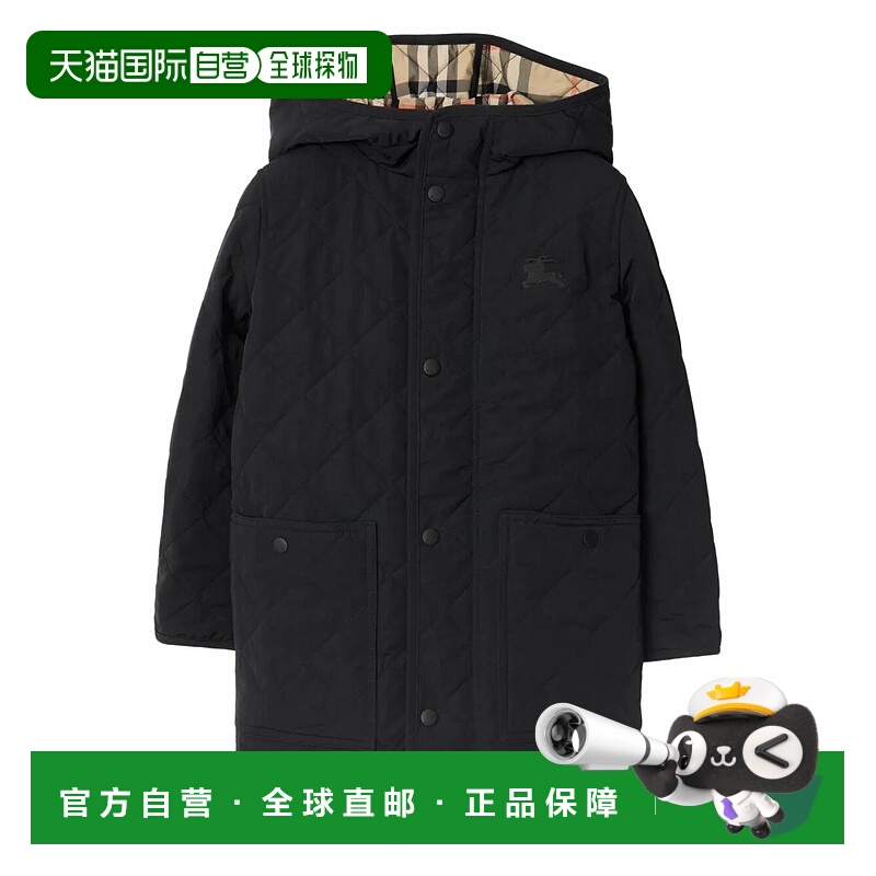 1h可退 香港直邮Burberry 巴宝莉 女童 TRAPUNTATO CON CAPPUCCIO