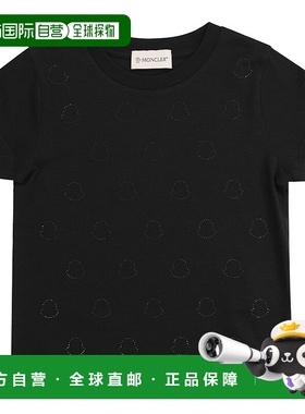 1h可退 香港直邮Moncler 盟可睐 女童 短袖T恤童装 J19548C000258