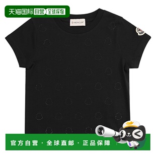 1h可退 香港直邮Moncler 盟可睐 女童 短袖T恤童装 J19548C000258