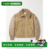 Tonnay 1h可退 男士 盟可睐 皮毛饰边绒面革羽绒 Moncler