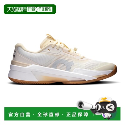 自营欧洲直邮On昂跑 THE ROGER Pro Fire女士米色/沙色网布网球鞋
