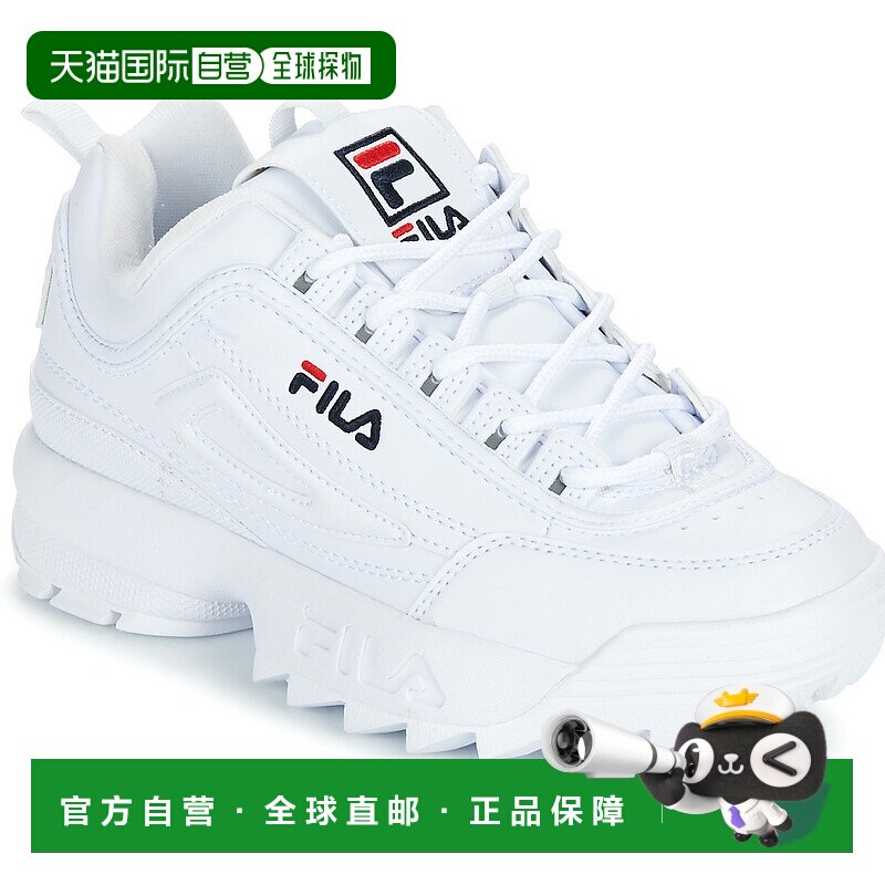 欧洲直邮Fila 斐乐 女士 DISRUPTOR 低帮板鞋 白色女鞋
