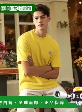 自营欧洲直邮Carhartt Wip 男士黄色棉短袖T恤针织