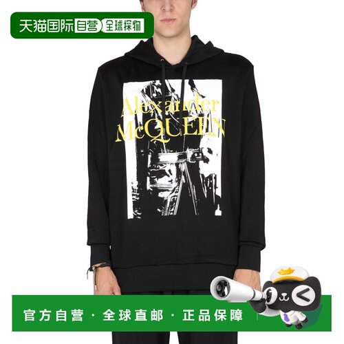1h可退 香港直邮ALEXANDER MCQUEEN 男士针织衫 711147 AW2022 黑