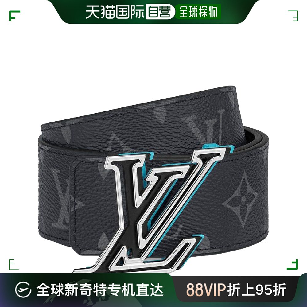 louis vuitton路易威登男女同款皮带棕色帆布100 cm休闲牛皮腰带