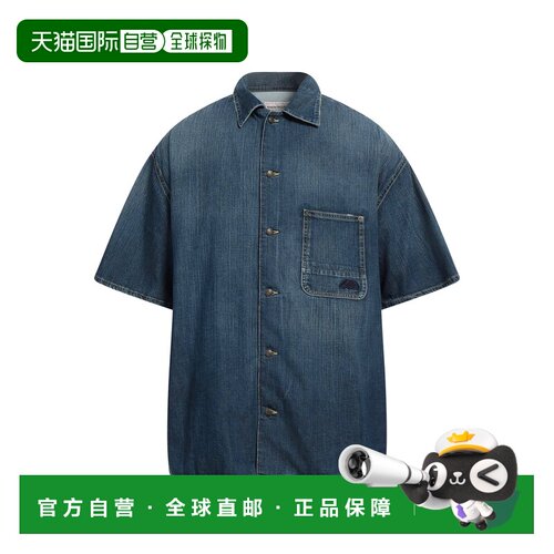 1h可退 香港直邮mcqueen 亚历山大 麦昆 男士 牛仔布衬衫