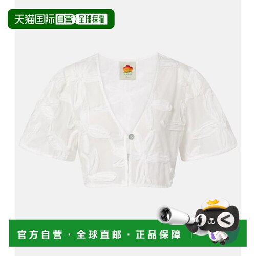 香港直邮FARM RIO 女士 Coast Shell 棉质短款上衣