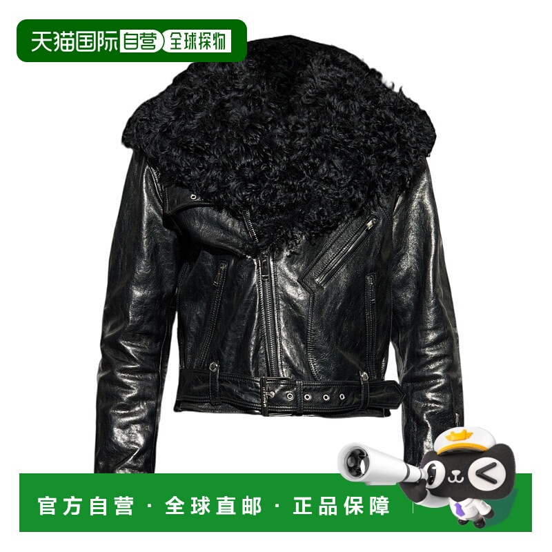 欧洲直邮alexander mcqueen 男士 皮质外套