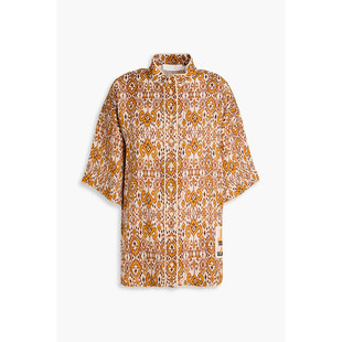 1h可退 女士 印花亚麻衬衫 1316TRS251ORANGE 香港直邮ZIMMERMANN