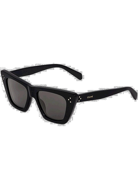 欧洲直邮CELINE/赛琳 23年新款 CAT EYE S187系列 女士灰色镜片黑