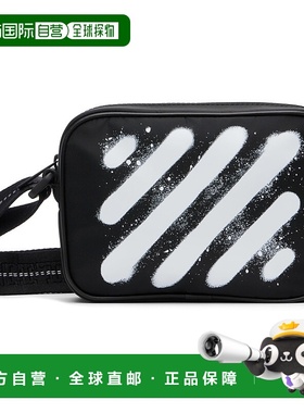 1h可退 香港直邮off-white 男士 DIAG SPRAY POLYAMIDE 黑色白色