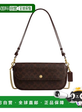 香港直邮Coach Brook 翻盖链条包 CAN91斜挎包单肩包