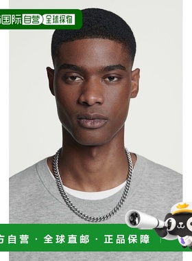 自营欧洲直邮COS 男士银色黄铜锁骨链项链配饰新款