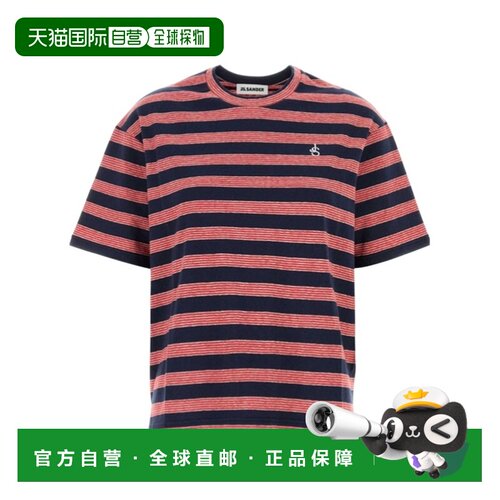 Jil Sander 短袖T恤 J02GC0150J20389条纹 【付后1h可退】