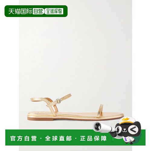 aeyde 女士 Nettie 金属感皮质凉鞋 A11FS0401007004126G