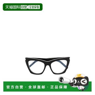 SL214KATEOPT 黑色徽标平光镜 香港直邮Saint Laurent