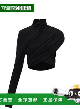 1h可退 香港直邮COURREGES 女士背心吊带 226JTO534JS01450BLACK