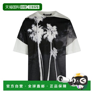 1h可退 香港直邮Palm Angels 棕榈天使 男士 圖案印花圓領 T 卹 P