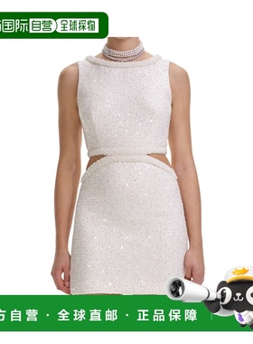 1h可退 香港直邮Self-Portrait 圈形珍珠迷你连衣裙 SS25-272S