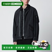 1h可退 2603928MDE0 黑色尼龙拼接牛仔布夹克 香港直邮Sacai 男士