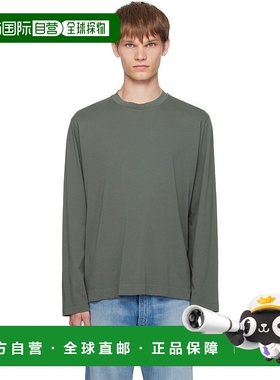 1h可退 香港直邮Our Legacy 男士 绿色 Box 长袖 T 恤 M4256BG