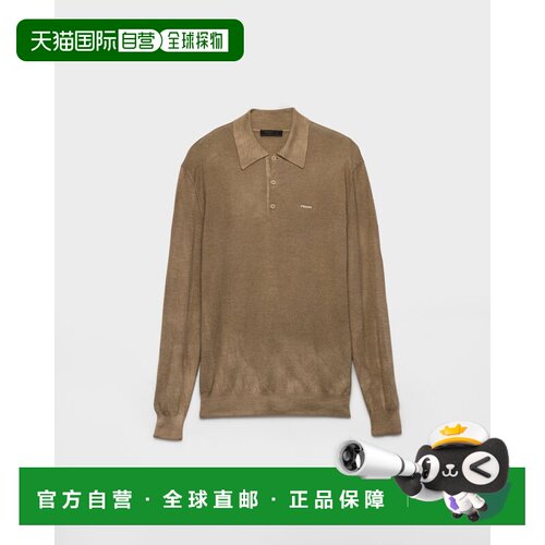 欧洲直邮羊毛与丝绸Polo衫上衣男装