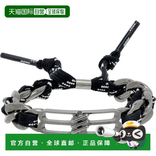 1h可退 香港直邮Balenciaga巴黎世家BB Icon Lace男士手链配饰