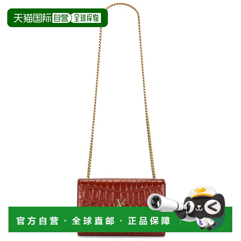 香港直邮Saint Laurent 圣罗兰 女士 Kate 小号鳄鱼纹链条包包 85