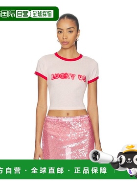 1h可退 香港直邮kenzo 高田贤三 女士 Gots Words 短款T恤 FG52TS