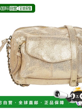 欧洲直邮Pieces 女士 PCNAINA 斜挎包 金色单肩包
