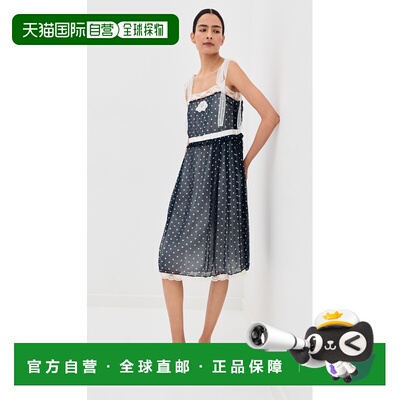 香港直邮Marc Jacobs 马克 雅可布 女士 缎带吊带雪纺连衣裙