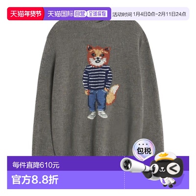 1h可退 香港直邮MAISON KITSUNE 男士 MAISON KITSUNÃ‰ 狐狸印花