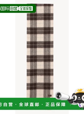 1h可退 香港直邮Saint Laurent 圣罗兰 女士 llama 流苏格纹羊毛