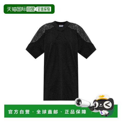 1h可退 香港直邮OFF-WHITE 女士T恤 2FU00648T0W009 AW2026 黑色