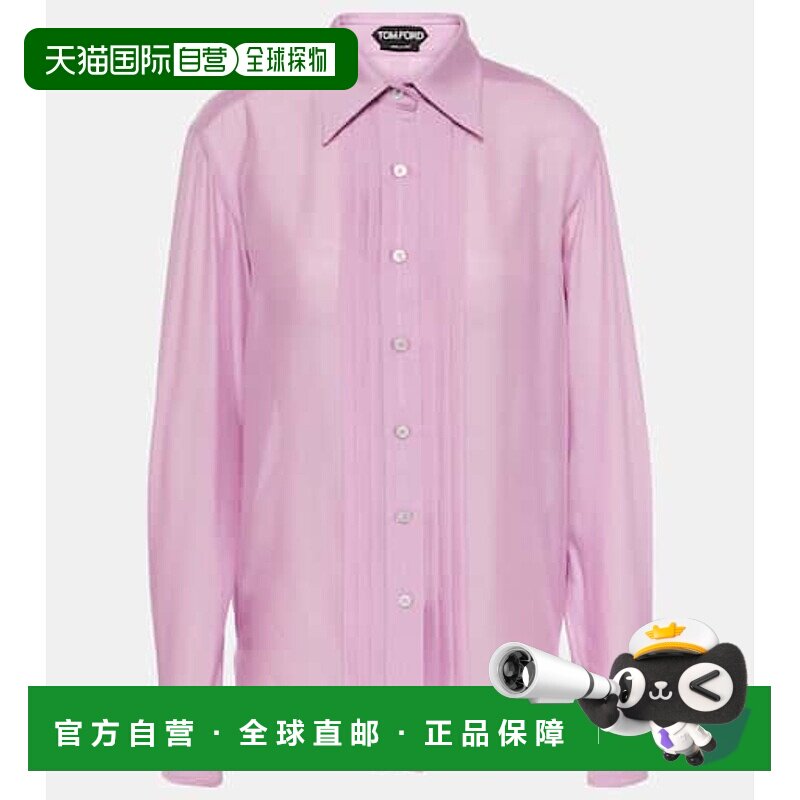香港直邮Tom Ford 汤姆 福特 女士 batiste 真丝衬衫 000998