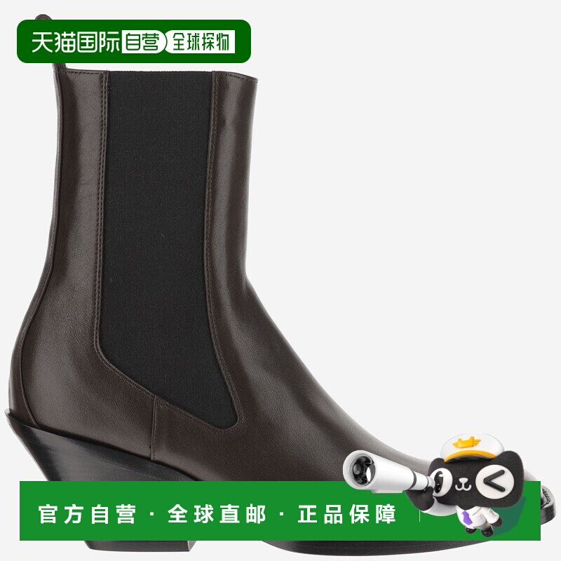 1h可退 香港直邮KHAITE 女士 Austin 踝靴 F1092884 brown棕色 舒
