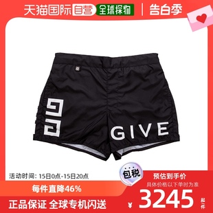 BMA00P1YAJ纪梵希潮流 香港直邮Givenchy 黑色印花logo沙滩短裤