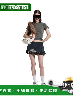 欧洲直邮BALENCIAGA (2025) 女士灰色 Loop Sports Icon Fit 圆领