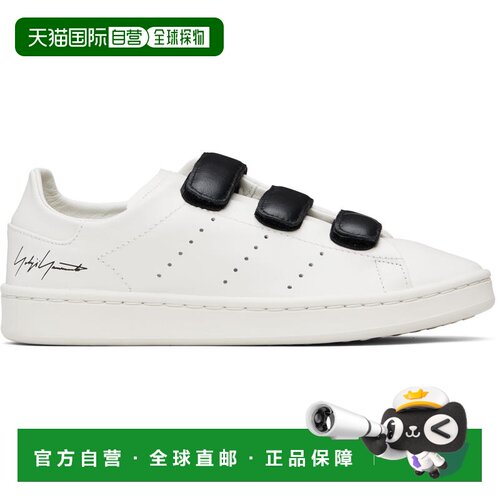 香港直邮Y-3 男士 白色 Stan Smith Hook-And-Loop 运动鞋 JR4225