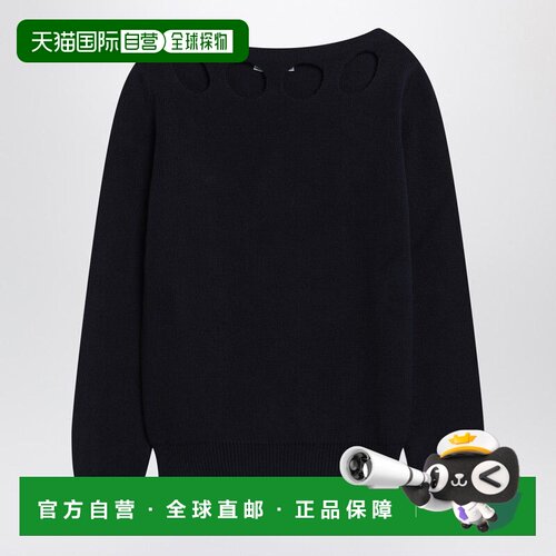 香港直邮PRADA 女士针织衫 P24P2ROOO17BHF0008 SS2025 蓝色