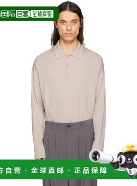 1h可退 香港直邮The Row 男士 灰褐色 Dijon Polo 衫 268Y590