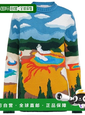 1h可退 香港直邮Gabriela Hearst 女士 Ines 嵌花羊绒毛衣