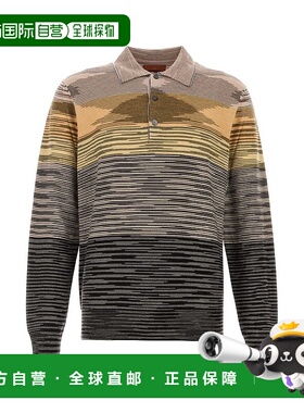 1h可退 香港直邮MISSONI 米索尼 男士 長袖 Polo 衫 US24W208BK01