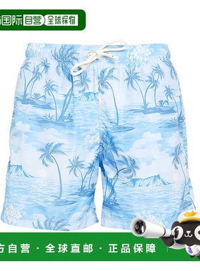 香港直邮Palm Angels 棕榈天使 男士 泳裤 blue蓝色 舒适时尚